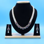 Ruby Pendant Oval Pearl Necklace - Image 2