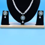 Single Moti Pendant Pearl Necklace - Image 4