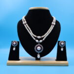 Ruby Pendant Multi layer Pearl Necklace - Image 2