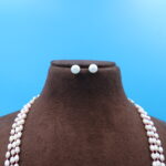 Three Layer Onex Oval Pearl Necklace - Image 4