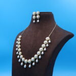 Oval Pearl Necklace Set - Image 3