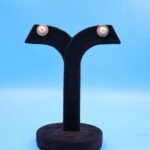 Single Moti Stud Earrings - Image 2