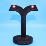 Ruby Stone Stud Earrings - Image 2