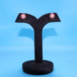 Ruby Stud Pearl Earrings - Image 3