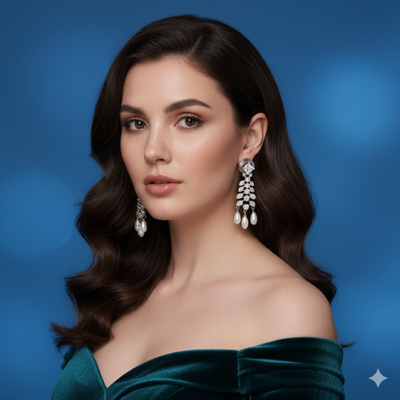 Pearl earrings