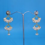 Chandbali Pearl Earrings - Image 3