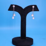 Two Layer Pearl Earrings - Image 2
