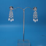 CZ Pearl Earrings - Image 2