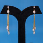 Pure Oval Pearl Earrings - Image 2