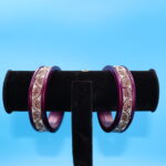 Violet Colour Deign Lac Bangles - Image 2
