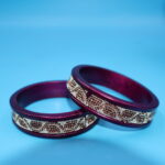 Violet Colour Deign Lac Bangles - Image 4