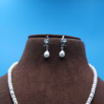 CZ Pendant Pearl Necklace - Image 5