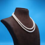 Two Layer Pearl Necklace - Image 4
