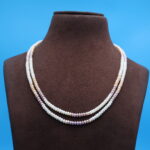 Two Layer Plain Pearl Necklace - Image 2