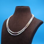 Two Layer Plain Pearl Necklace - Image 3