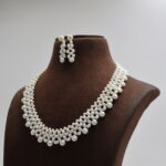 Zig Zag Pearl Necklace Set - Image 3