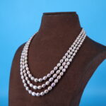 Grey Oval Pearl Necklace - Image 3