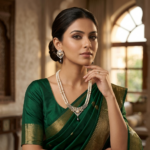 CZ Pendant Pearl Necklace Set