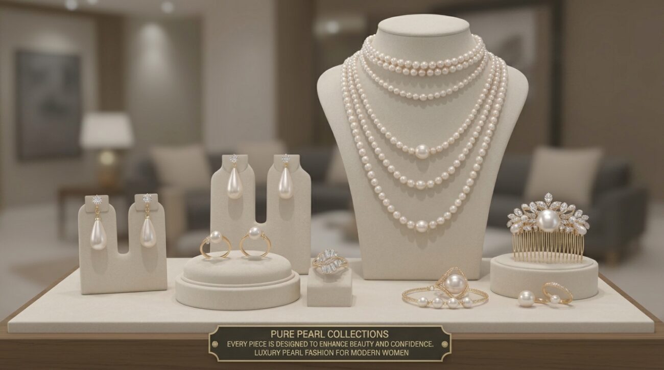 Real pearl earrings for women