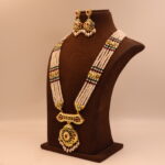 Multi Color Pendant Rani Har Pearl Necklace - Image 3