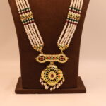 Multi Color Pendant Rani Har Pearl Necklace - Image 5