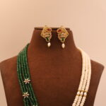 Emerald Rani Har Pearl Necklace Set - Image 6