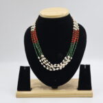 Coral & Emerald Pearl Tar Mala - Image 2