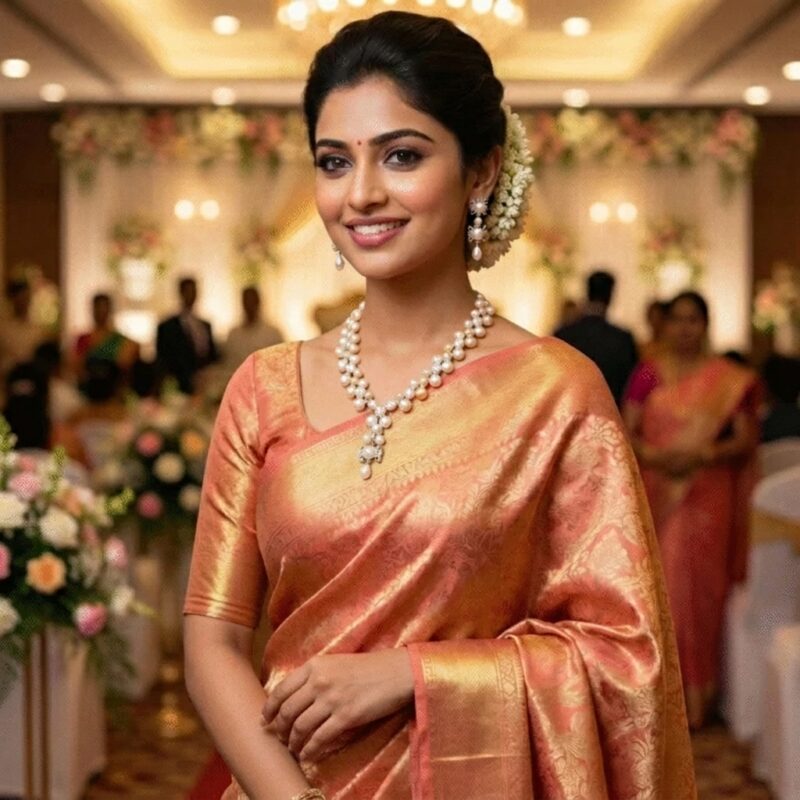Handcrafted simple pearl necklace Siddheshwar Pearls Hyderabad