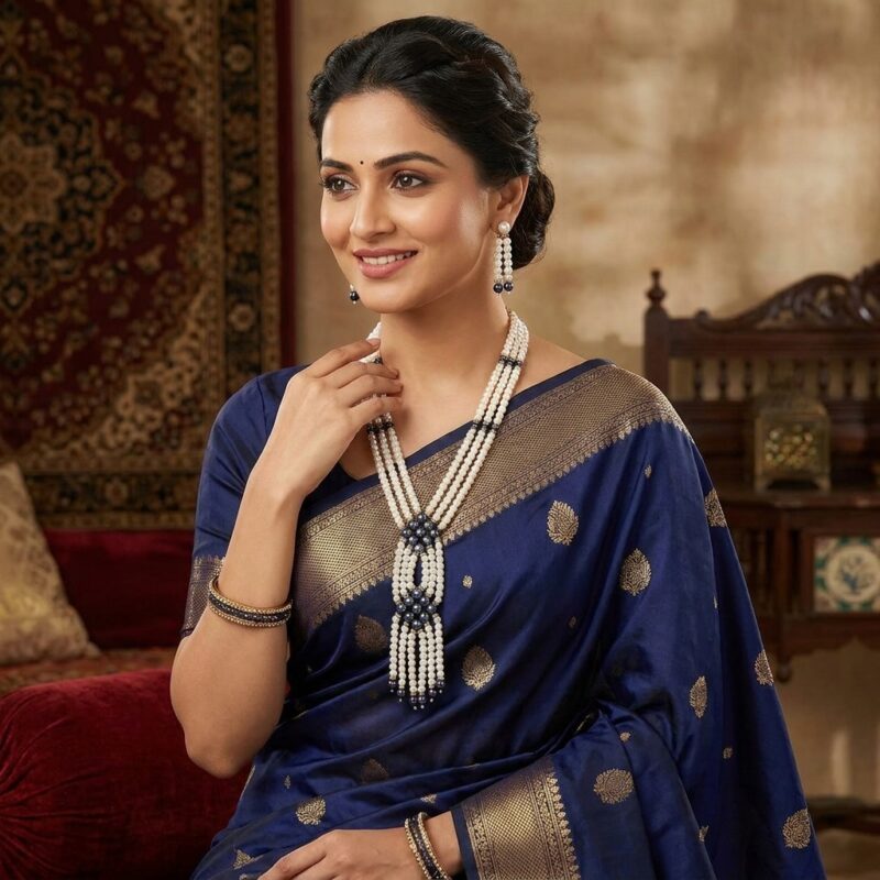 Buy Three Layer Pearl Necklace Online Certified Quality