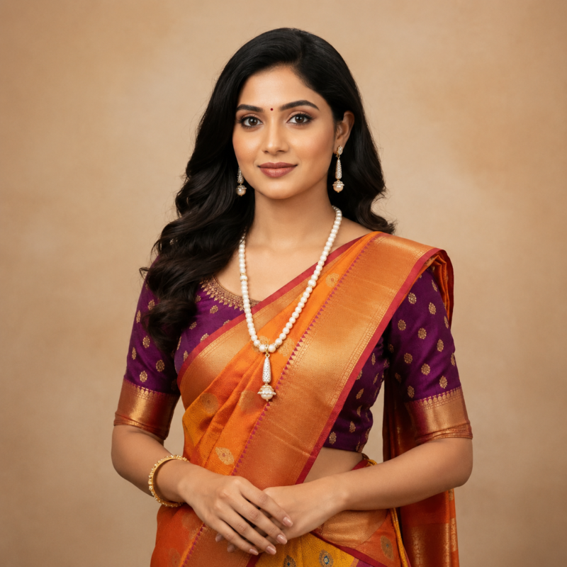 Single Line Pearl Chain and Choker Styles shop Orginal Hyderabadi Pearl Jewellery store online