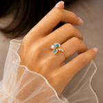 Ocean Bloom Pearl Ring