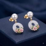 Eternal Blossom Pearl Earrings - Image 2