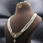 CZ Pendant Pearl Rani Haar set - Image 3