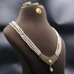 CZ Pendant Pearl Rani Haar set - Image 4