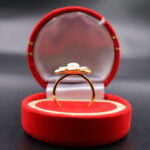 Blue Petal Pearl Ring - Image 4