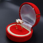 Golden Petal Pearl Ring - Image 3