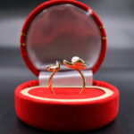 Lavender Grace Floral Pearl Ring - Image 4