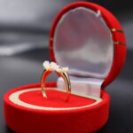 White Blossom Grace Pearl Ring - Image 4