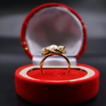 Golden Spiral Pearl Ring - Image 3