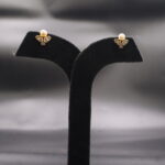 Royal Heart Floral Pearl Earrings - Image 4