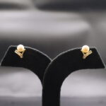 Lustrous Curve Pearl Earrings - Image 4