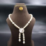 Moonlit Cascade Pearl Necklace - Image 2
