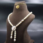 Moonlit Cascade Pearl Necklace - Image 3