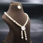 Moonlit Cascade Pearl Necklace - Image 4