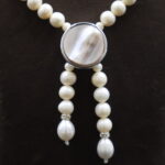 Moonlit Cascade Pearl Necklace - Image 5