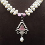 Rose Blush Pearl Necklace Set - Image 6
