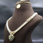 CZ Pendant Pearl Necklace - Image 3