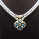 CZ Pendant Pearl Necklace - Image 4