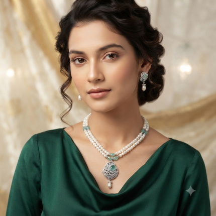 Sheesh Mahal Pearl Necklace