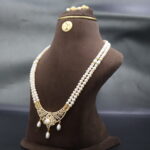 CZ AD Pendant Pearl Necklace - Image 3